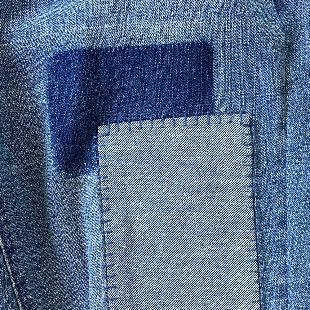 Sonoma Girlfriend Cropped Patchwork Jeans - image 6